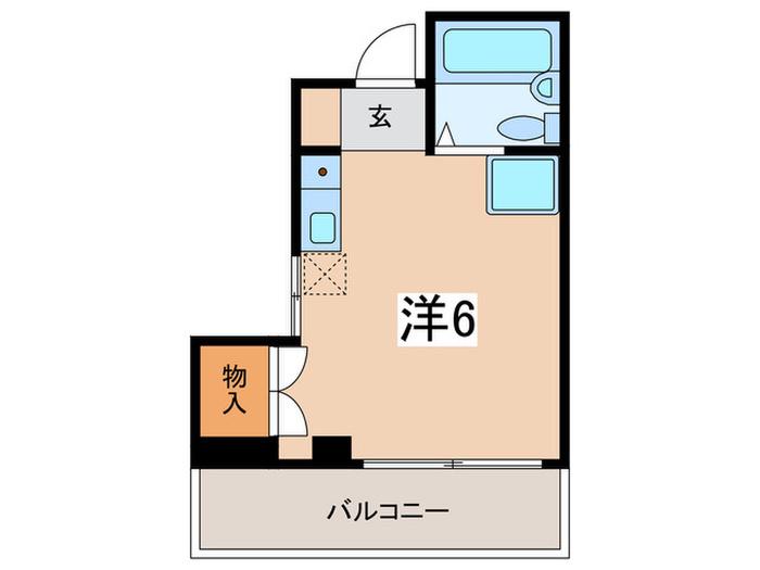 YSヴィレッジ(ワンルーム/2階)の間取り写真