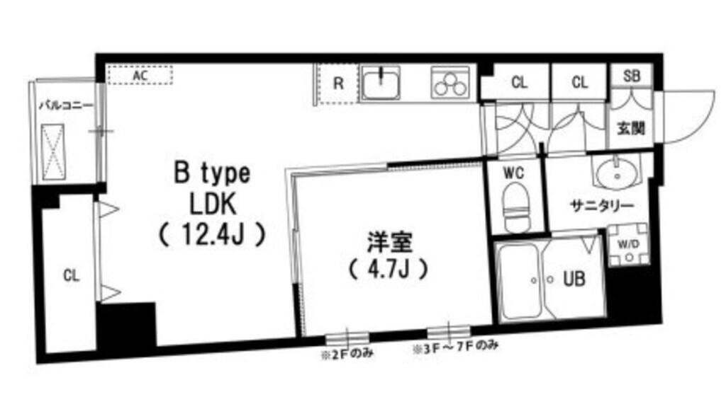 リブリ・フィオナ(1LDK/5階)の間取り写真