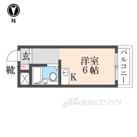 サンハイツ新大宮(ワンルーム/3階)の間取り写真