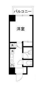 URBAN LINK蒲田(1K/5階)の間取り写真