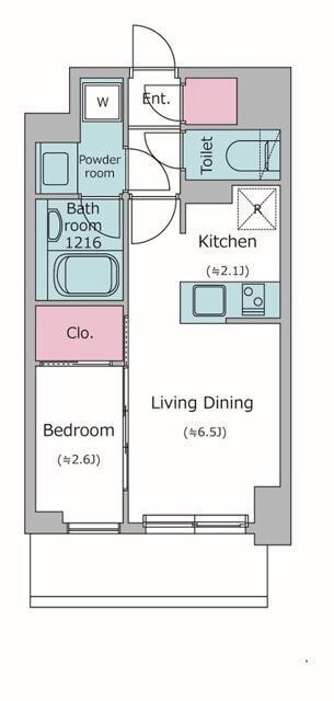 KDXレジデンス上石神井II(1LDK/6階)の間取り写真