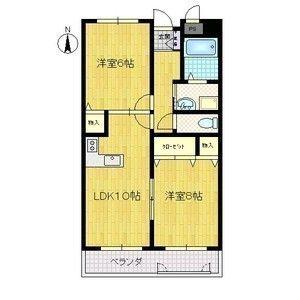 パレーシャル難波(2LDK/7階)の間取り写真