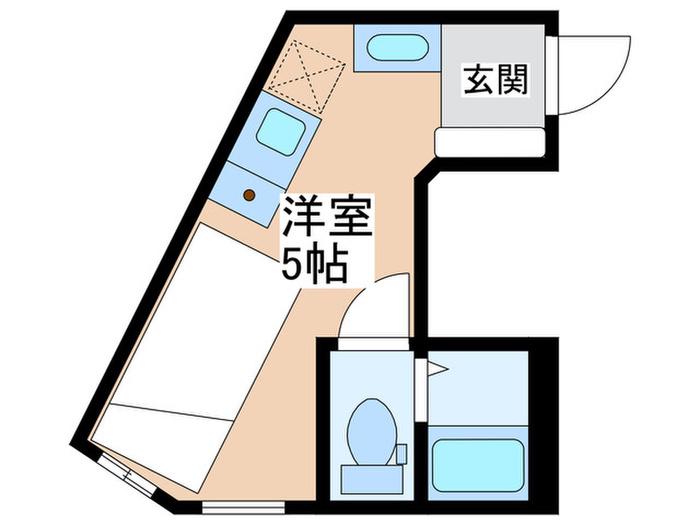 LUXE SASAZUKA(ワンルーム/2階)の間取り写真