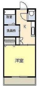 オーブIII(1K/3階)の間取り写真