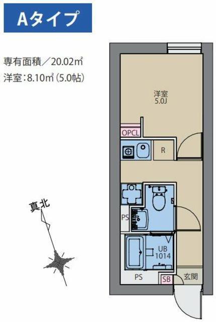 CITY WALK永福町(1K/4階)の間取り写真