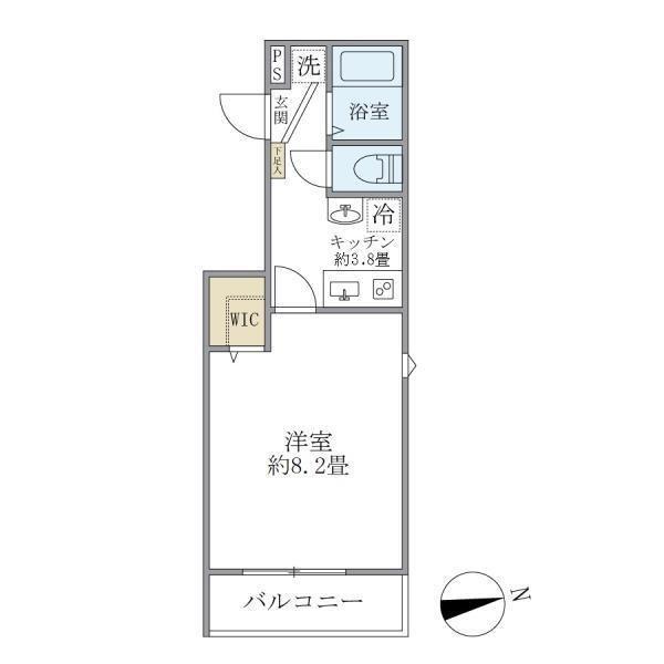 FERIO御徒町(1K/1階)の間取り写真