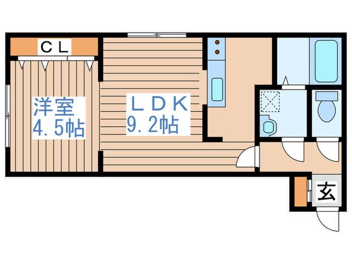 R-FREE真栄21(1LDK/4階)の間取り写真
