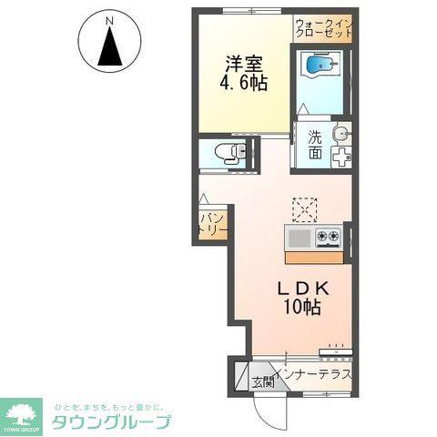 北陸新幹線 本庄早稲田駅 徒歩13分 2階建 新築(1LDK/1階)の間取り写真