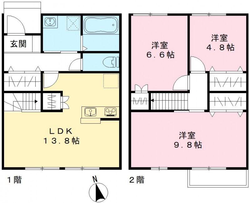 ソレイユ・ル・バン清水(3LDK/1階)の間取り写真
