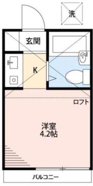 第IIアミーゴ(ワンルーム/1階)の間取り写真