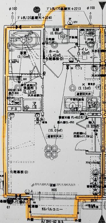 シャーメゾン アルセ(1K/1階)の間取り写真