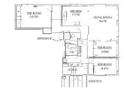 フェリースオオイシ(3LDK/1階)の間取り写真