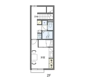 レオパレスアンパイヤー(1K/2階)の間取り写真