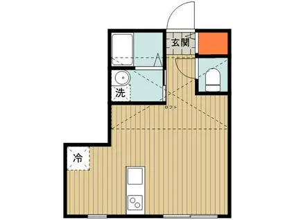 JR高崎線 桶川駅 徒歩7分 2階建 築1年(ワンルーム/2階)の間取り写真