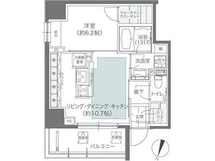 メゾンカルム本郷(1LDK/5階)の間取り写真