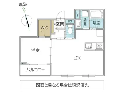 グランエルピス(1LDK/3階)の間取り写真
