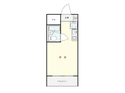 メゾン池袋(ワンルーム/1階)の間取り写真