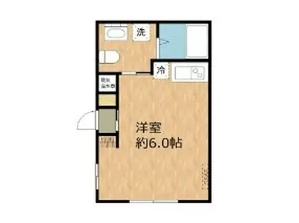 スカイヒルズ戸越公園(ワンルーム/2階)の間取り写真