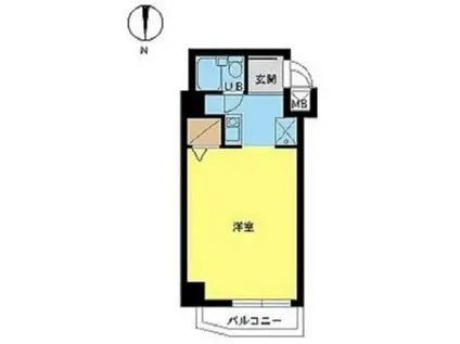 スカイコートエクセレント荻窪(1K/6階)の間取り写真