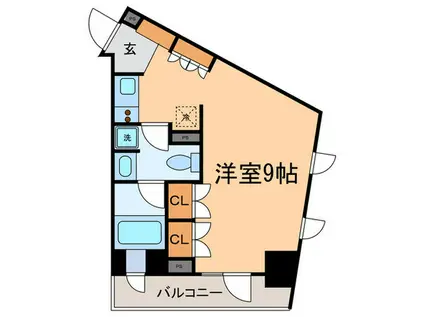 PARK AXIS 本郷の杜(ワンルーム/3階)の間取り写真