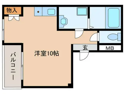 AVANTYマツヤ(ワンルーム/4階)の間取り写真