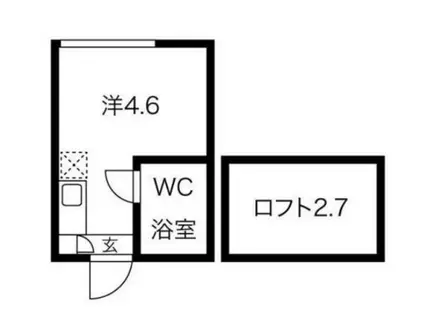 MY PLAN 永福町II(ワンルーム/2階)の間取り写真