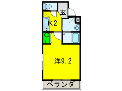 フジパレス住之江駅南III番館(1K/1階)の間取り写真