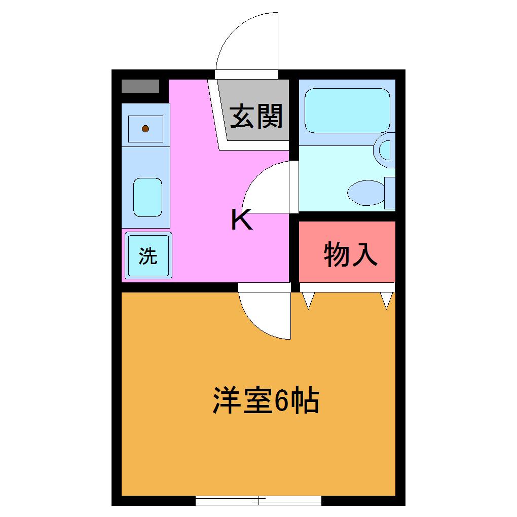 ウェルストンコーポI(1K/2階)の間取り写真