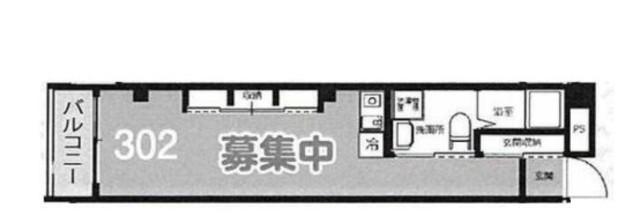 タークプレイス(ワンルーム/3階)の間取り写真