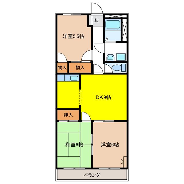 ENJYOII(3LDK/2階)の間取り写真