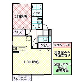 セントフォーラム(1LDK/2階)の間取り写真