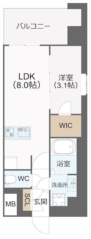 ARTIZA王子公園D.C(1LDK/5階)の間取り写真