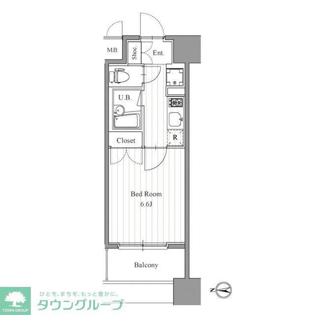 プライマル森下(1K/5階)の間取り写真