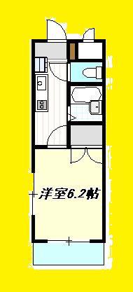 ステイトリーコート橋本(1K/3階)の間取り写真