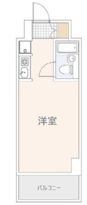 仲手ゼロ 家賃ゼロ ゼロゼロ 外国の方OK 家賃46000YEN(ワンルーム/4階)の間取り写真