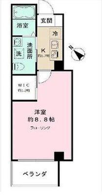 NーFLATS 大森山王(1K/3階)の間取り写真