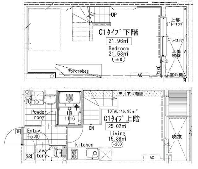 プライマル駒沢大学(1LDK/1階)の間取り写真