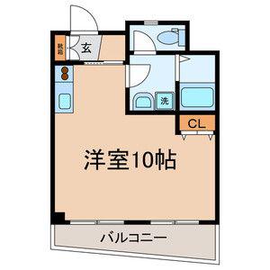 エルクレスト(ワンルーム/2階)の間取り写真