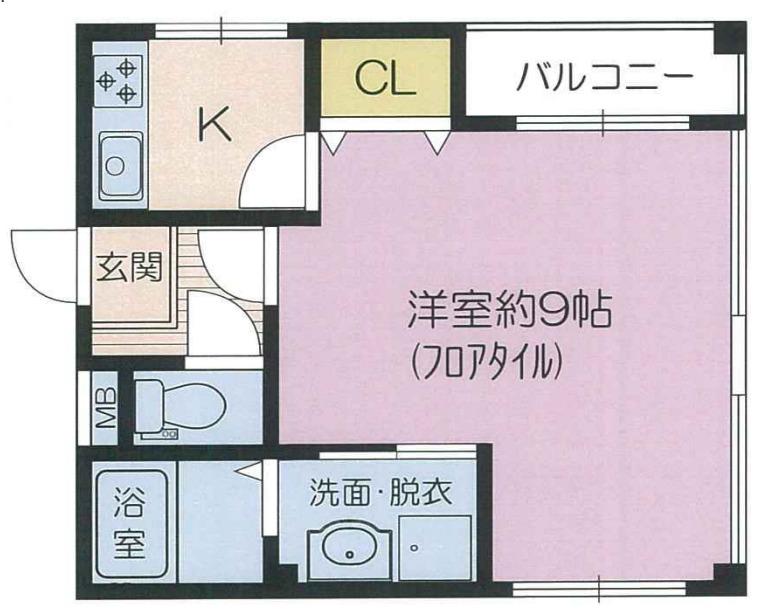 メゾン・ド・アンシャンテ(1K/8階)の間取り写真