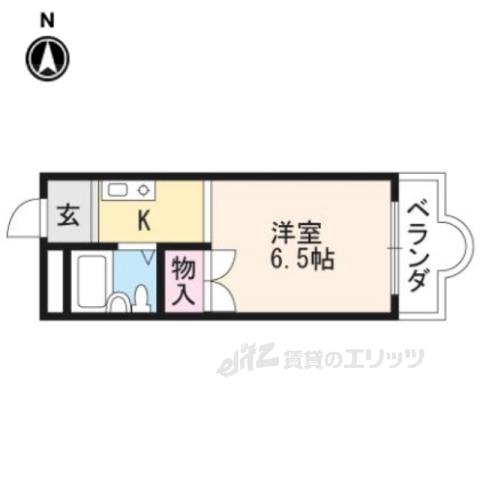 三宅マンション(1K/3階)の間取り写真