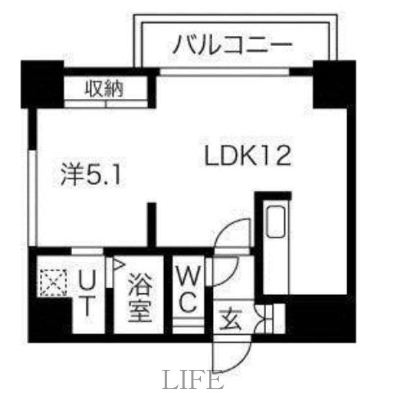 SEIRA南郷7(1LDK/4階)の間取り写真