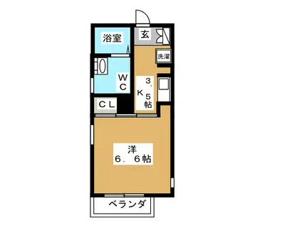 FLOWER・COURT(1K/1階)の間取り写真