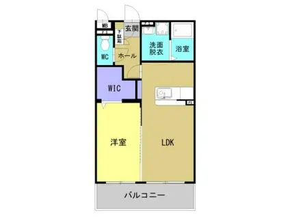 BLISS高松(1LDK/5階)の間取り写真