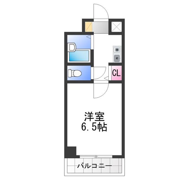 ジュネスノーブル(1K/3階)の間取り写真