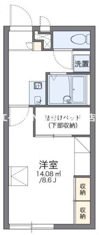 レオパレスカルチェ(1K/2階)の間取り写真