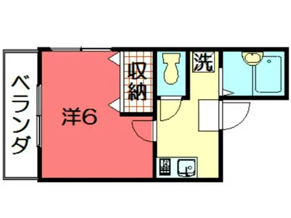 スウィートルーム聖護院西(1K/4階)の間取り写真