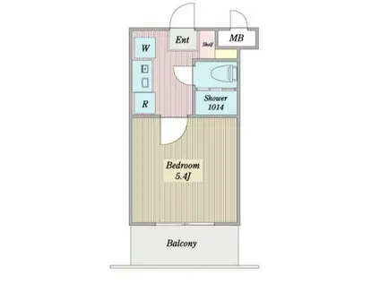 プロシード弘明寺(1K/1階)の間取り写真