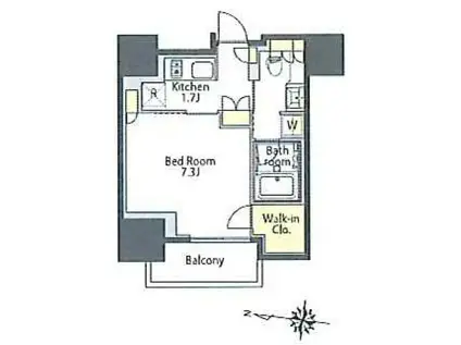 プライムメゾン本郷(1K/5階)の間取り写真