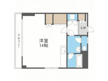 日之出ビル松島(ワンルーム/3階)の間取り写真