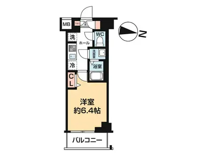 AZEST立石II(1K/3階)の間取り写真